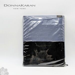 DONNA KARAN Home Queen Flat Sheet Blue NWT